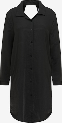 RISA Shirt Dress in Black: front