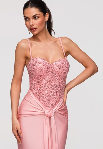 Ombre Avondjurk in Roze