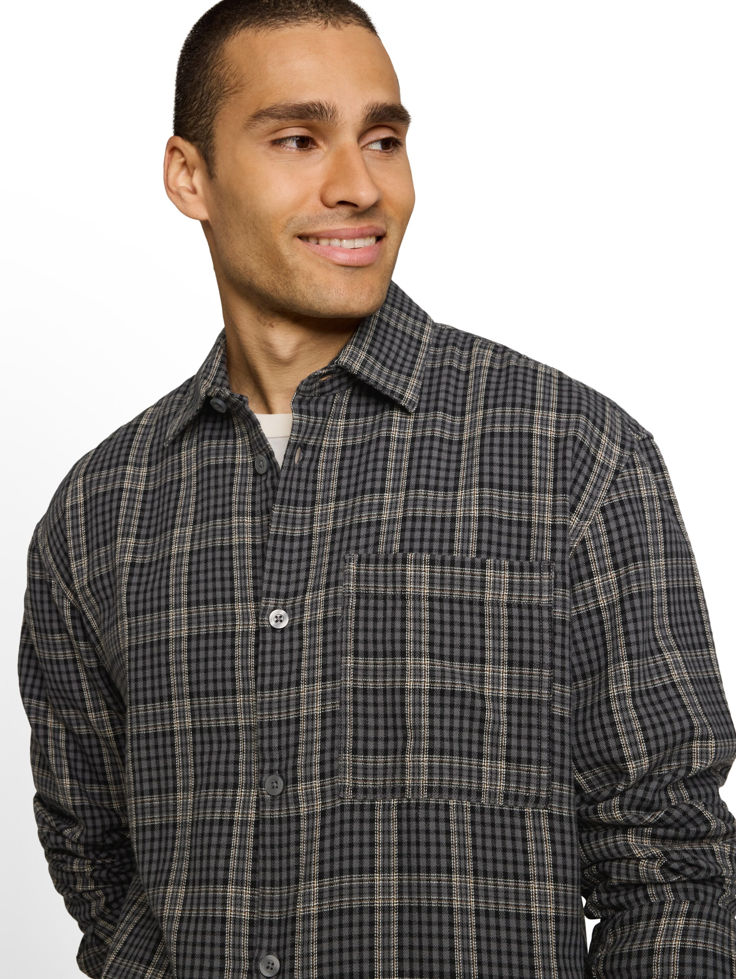 TOM TAILOR DENIM - Ajuste regular Camisa en gris