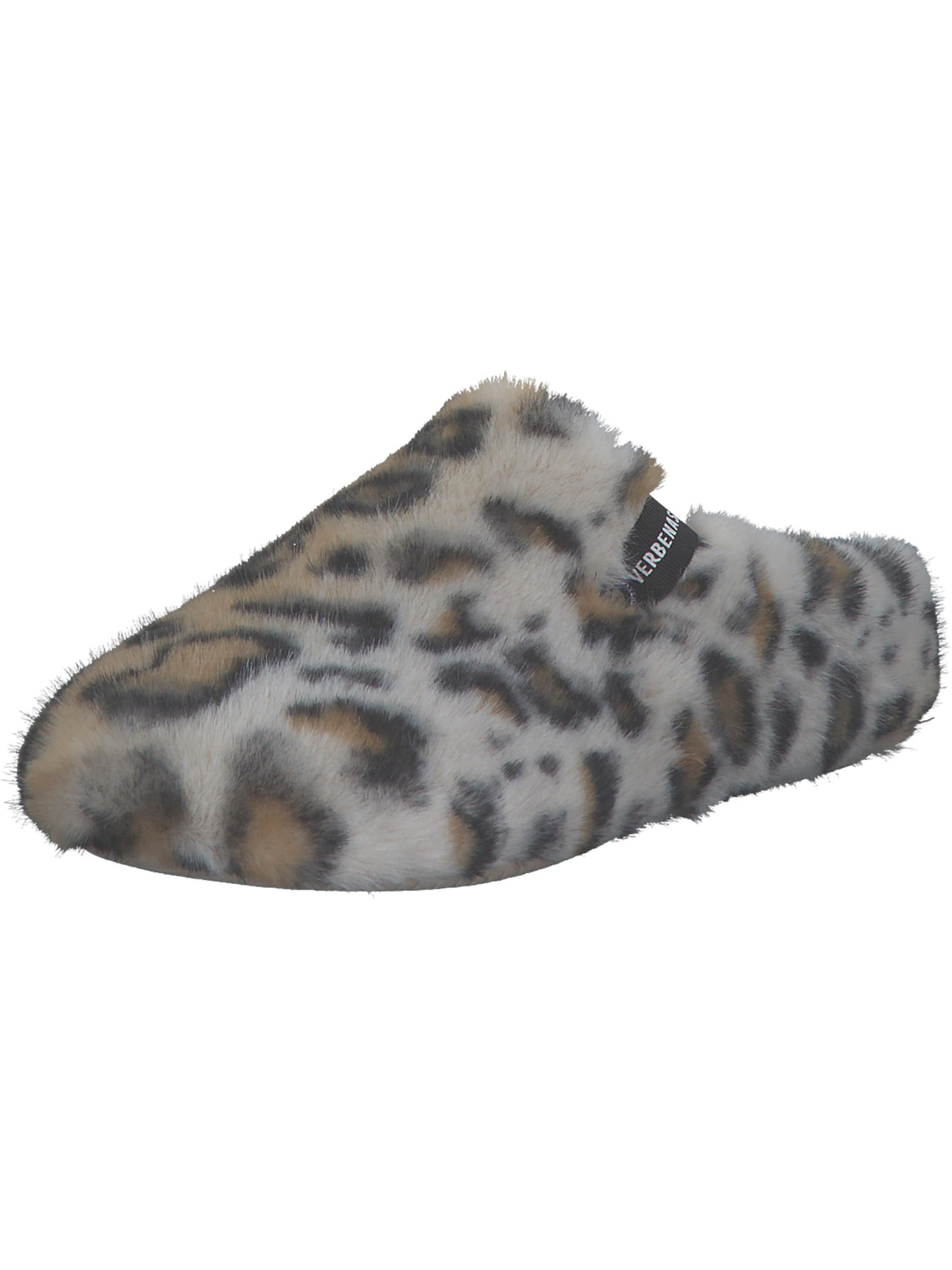 VERBENAS Slippers 'York Fur' in Brown: front