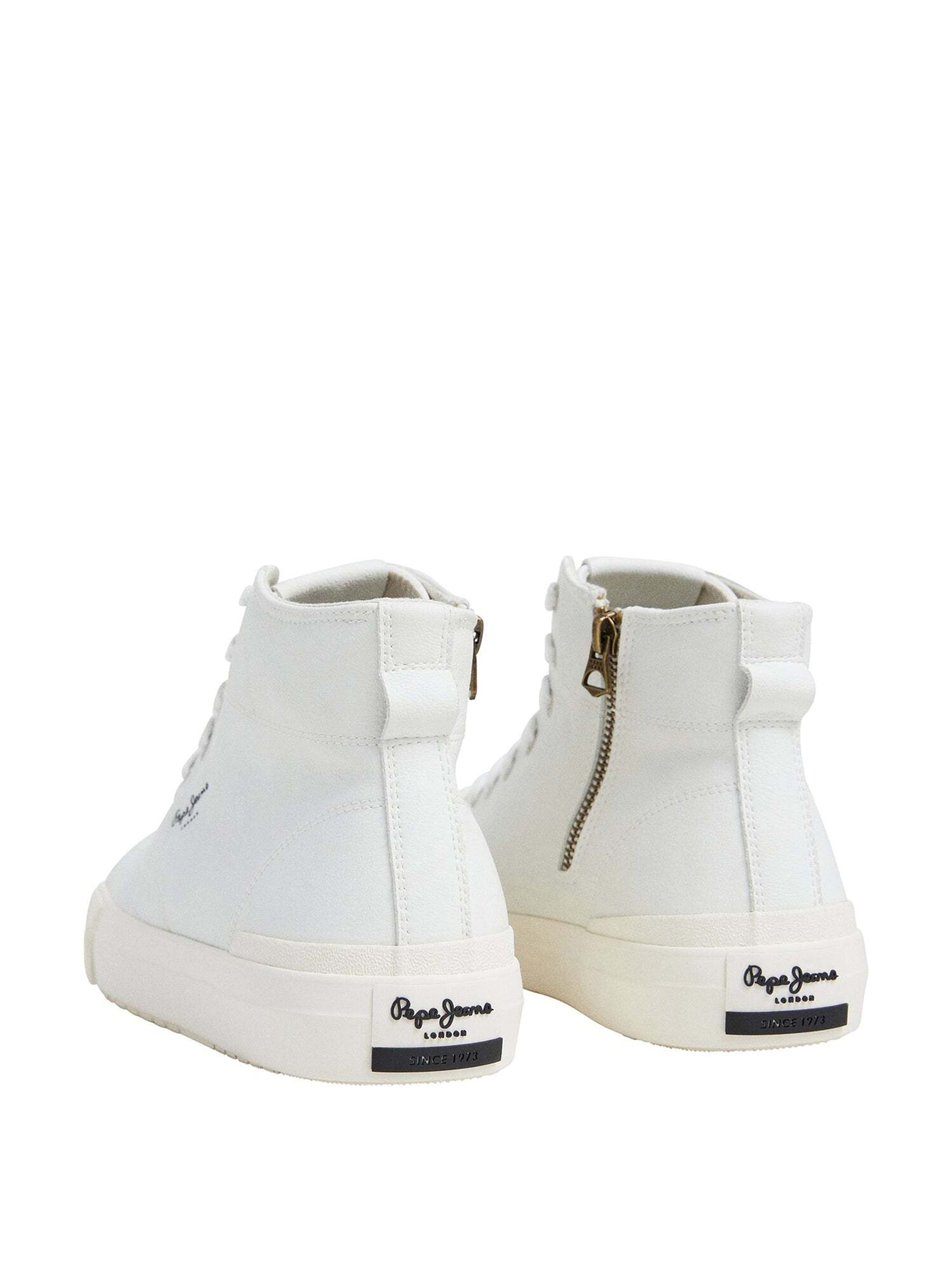 Sneaker alta 'BEN MOON' di Pepe Jeans in bianco