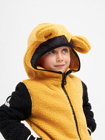 WeeDo Fleece Jacket 'TEDDY BEAR' in Yellow