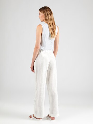Gina Tricot - Pierna ancha Pantalón plisado 'Denise' en blanco