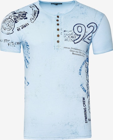 Rusty Neal Shirt in Blauw: voorkant