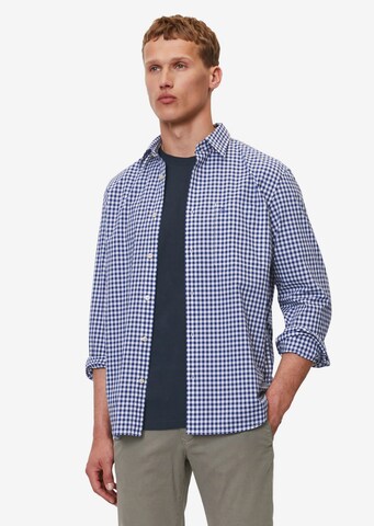 Coupe regular Chemise Marc O'Polo en bleu : devant