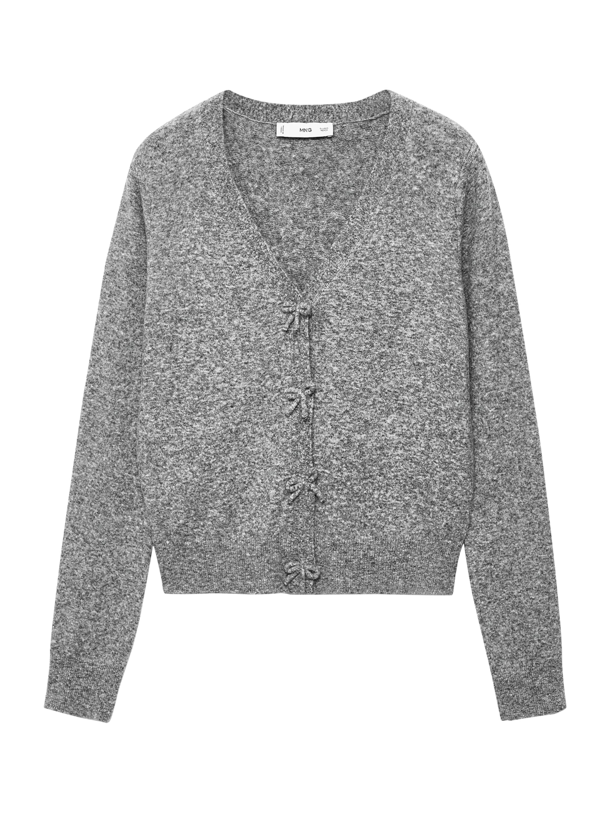 MANGO Knit Cardigan in Grey, Item view