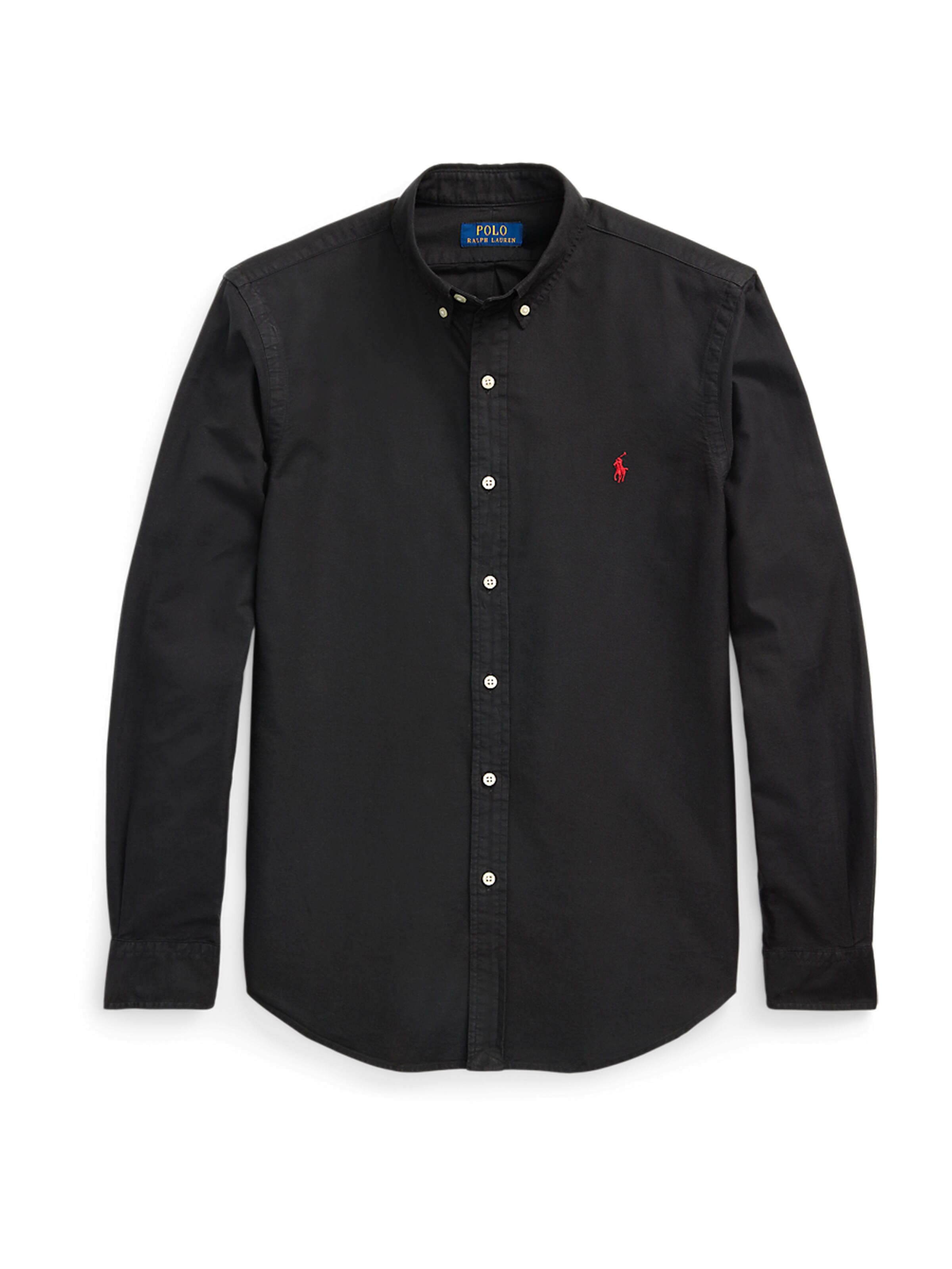 Coupe slim Chemise Polo Ralph Lauren en noir : devant
