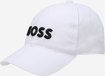 BOSS Black Cap in White: front