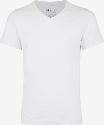 BLEND Regular fit T-shirt 'Nico' i vit: framsida