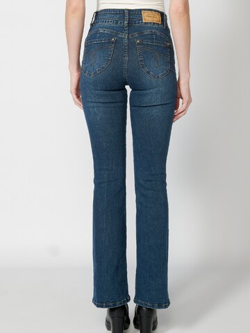 KOROSHI Flared Jeans 'Bell' in Blauw