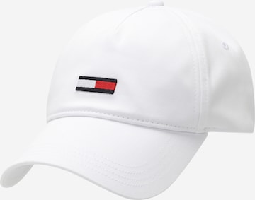 Tommy Jeans Cap in White: front