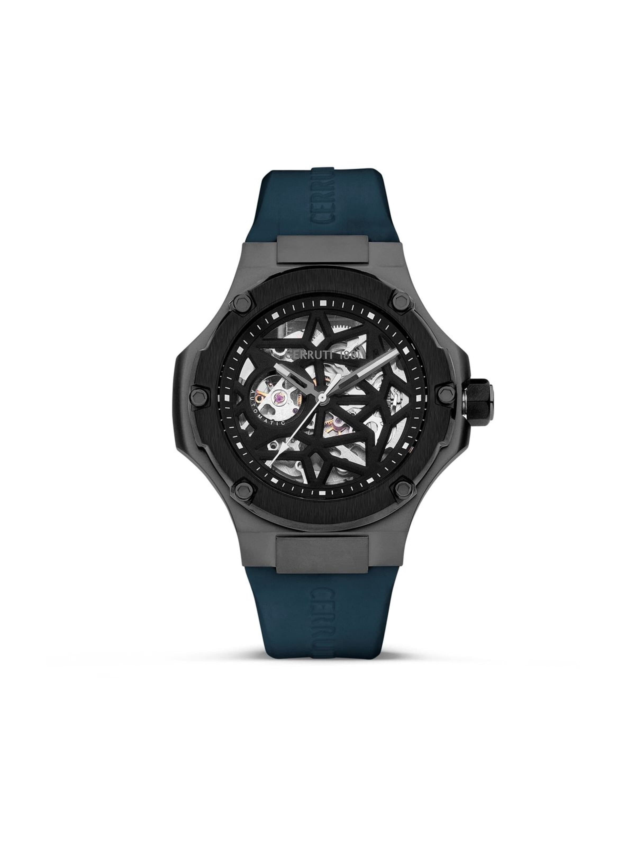 Montre à affichage analogique 'Lucardo' CERRUTI 1881 en noir : devant