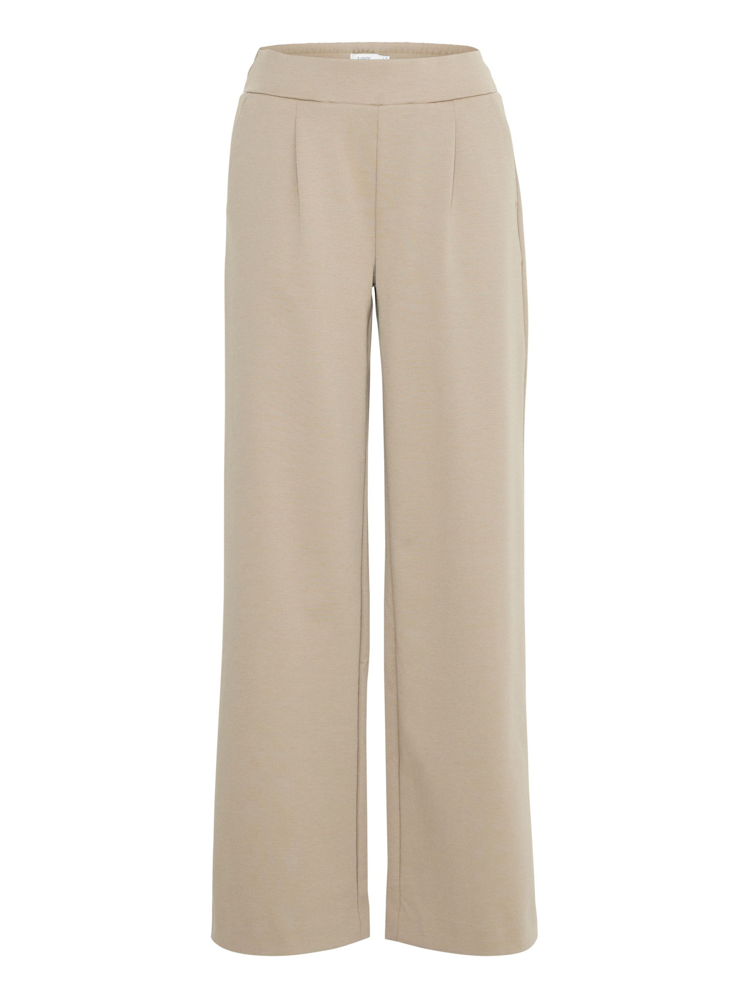 b.young Bandplooibroek &#x27;BYRizetta&#x27; in Beige: voorkant