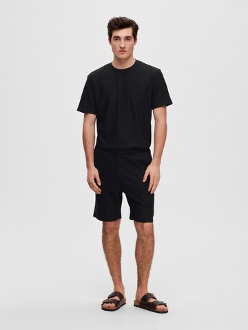 SELECTED Regular Broek in Zwart