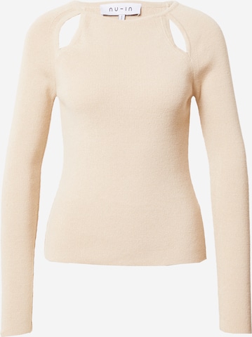 NU-IN - Pullover em bege: frente