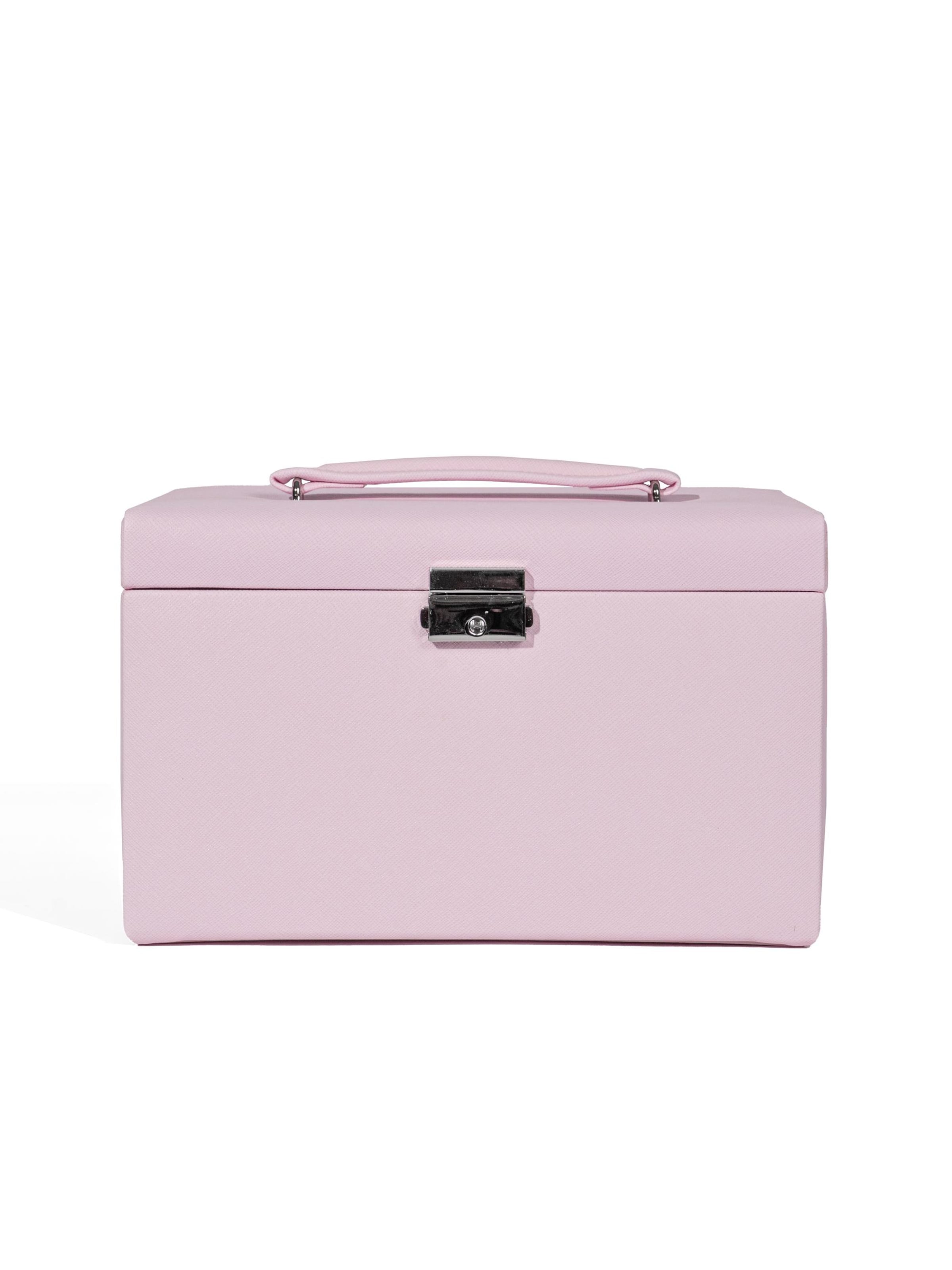 Friedrich23 Jewelry storage 'JOLIE Schmuckkästchen - Kreuznarben Optik' in Pink: front