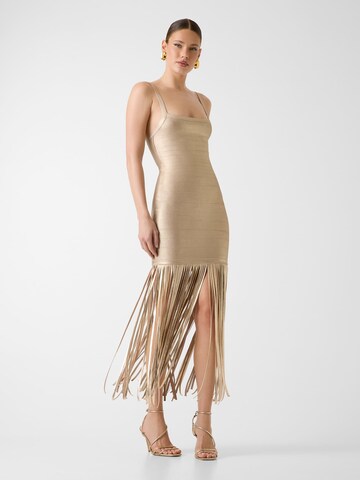 MARCIANO LOS ANGELES Evening Dress in Gold: front