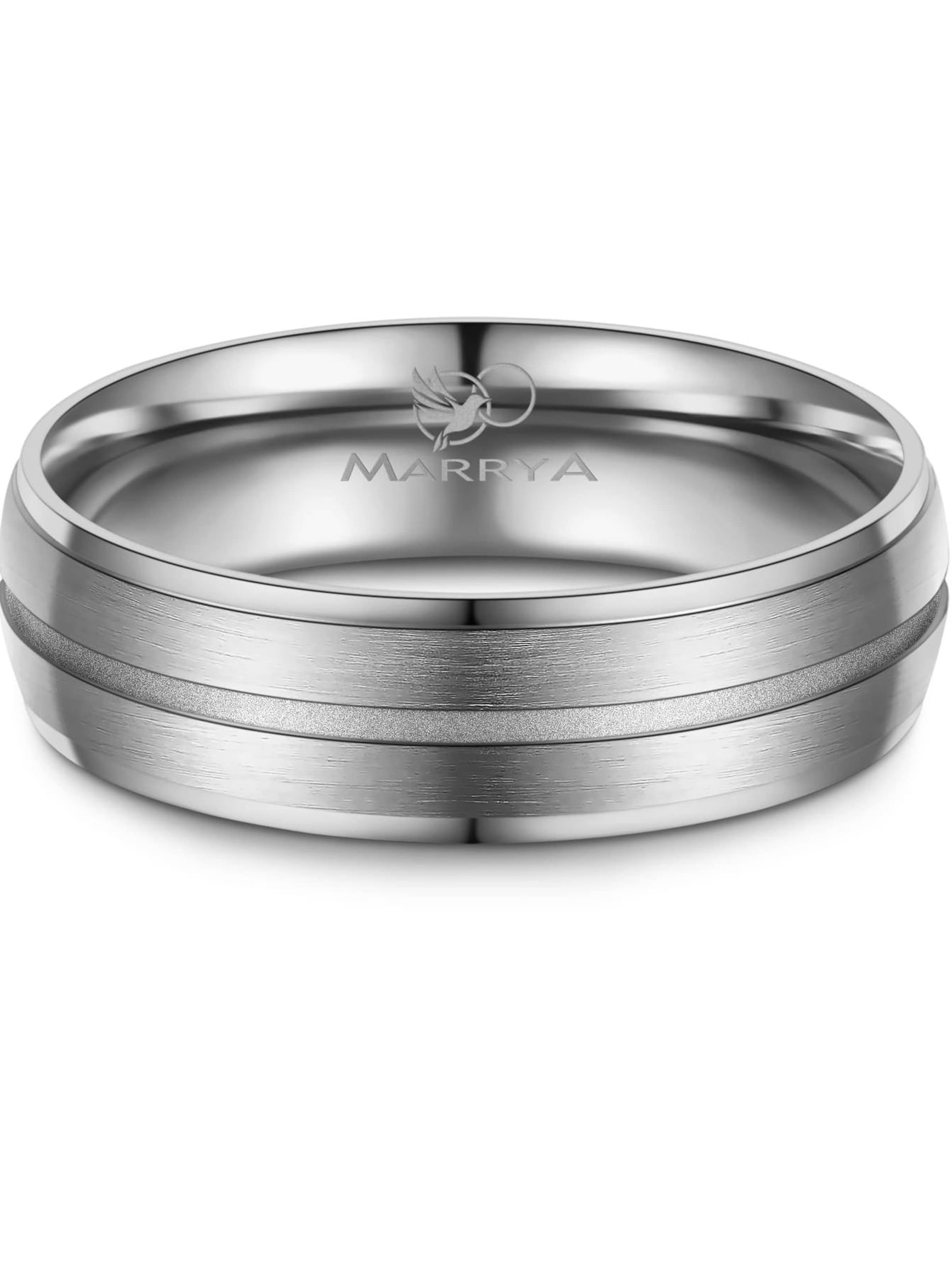 MARRYA Ring 'MARRYA TI-33 Ehering aus Titan' in Zilver