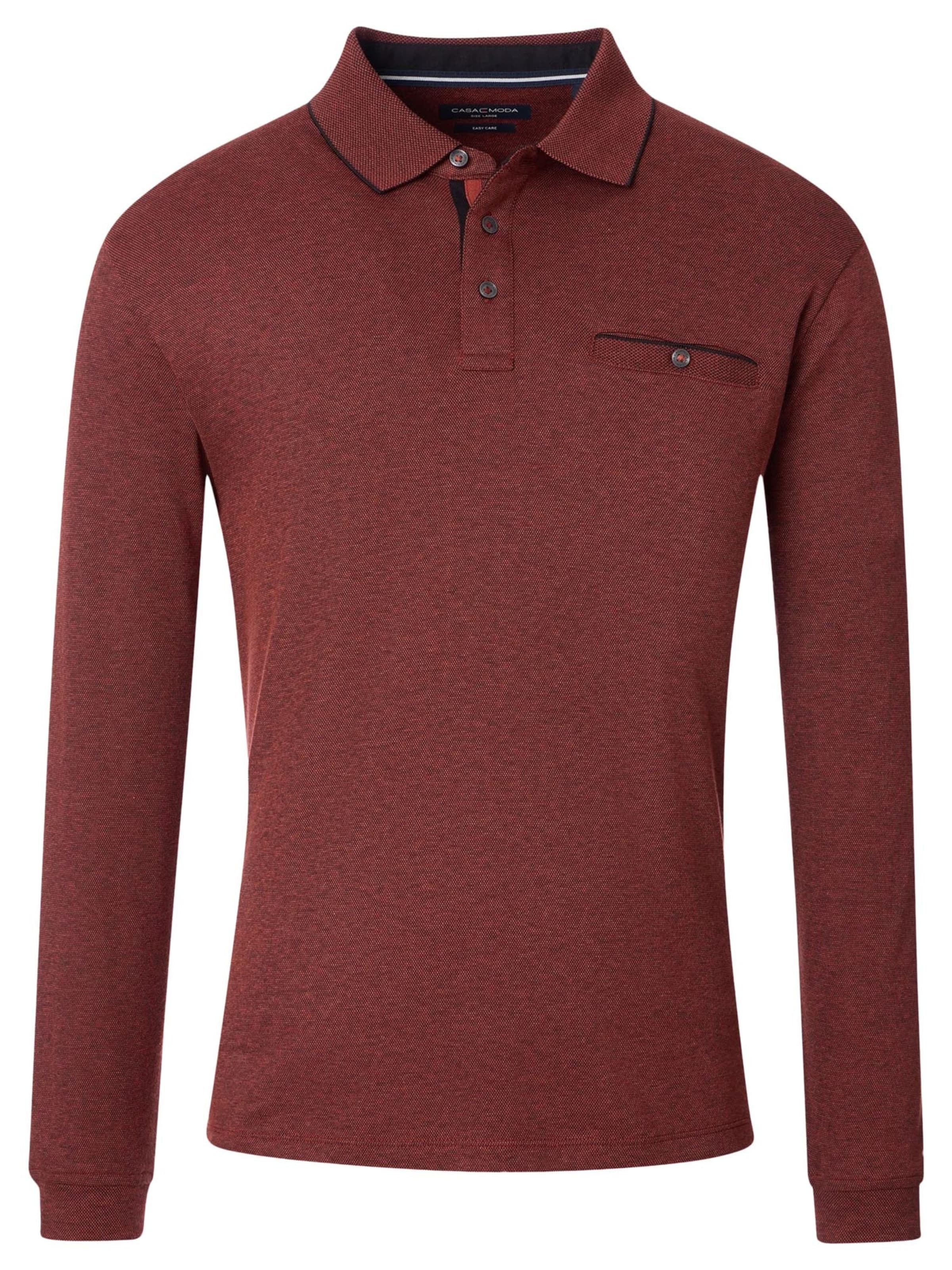 CASAMODA Shirt 'Basic' in Red: front