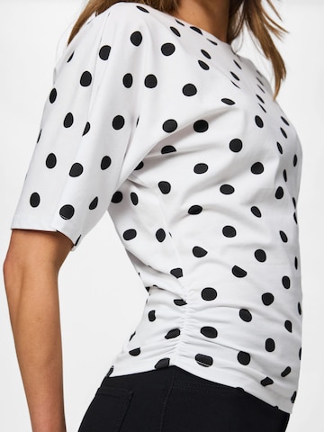 PIECES - Camiseta 'PCAlli' en blanco