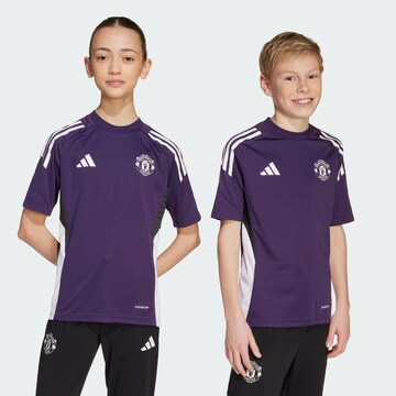 T-Shirt fonctionnel 'Manchester United Tiro 25 Competition' ADIDAS PERFORMANCE en violet : devant