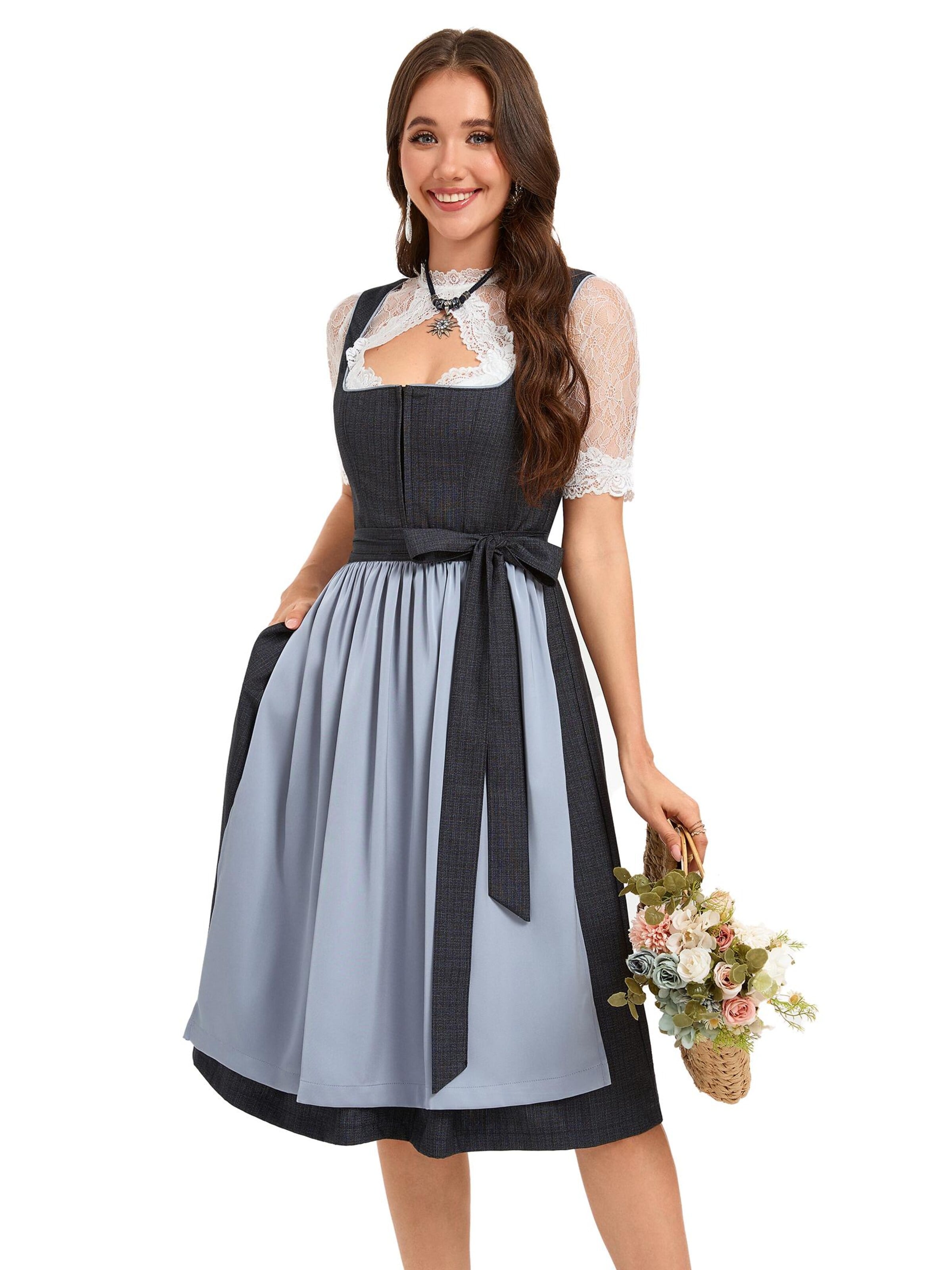 Yesfashion Dirndl‌‌ in Grau