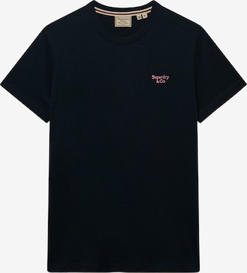 Superdry & Co T-Shirt 'ESSENTIAL SERIF' in Blau: Vorderseite