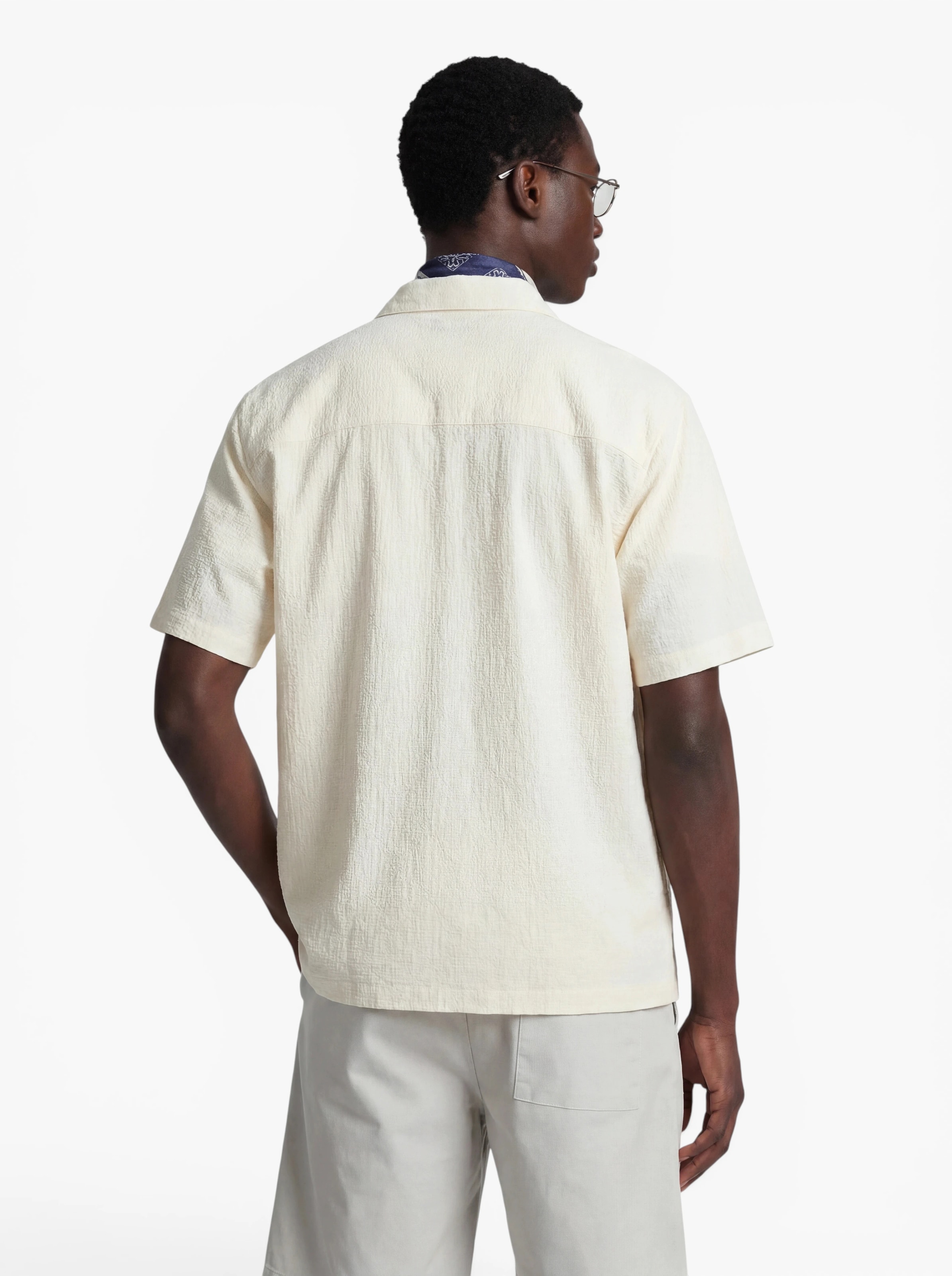 JACK & JONES Классический крой Рубашка 'JORMONTAUK' в Белый