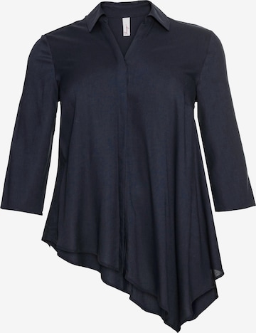 SHEEGO Blouse in Blue: front