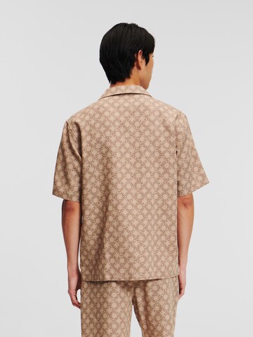 Karl Lagerfeld Comfort Fit Hemd in Beige