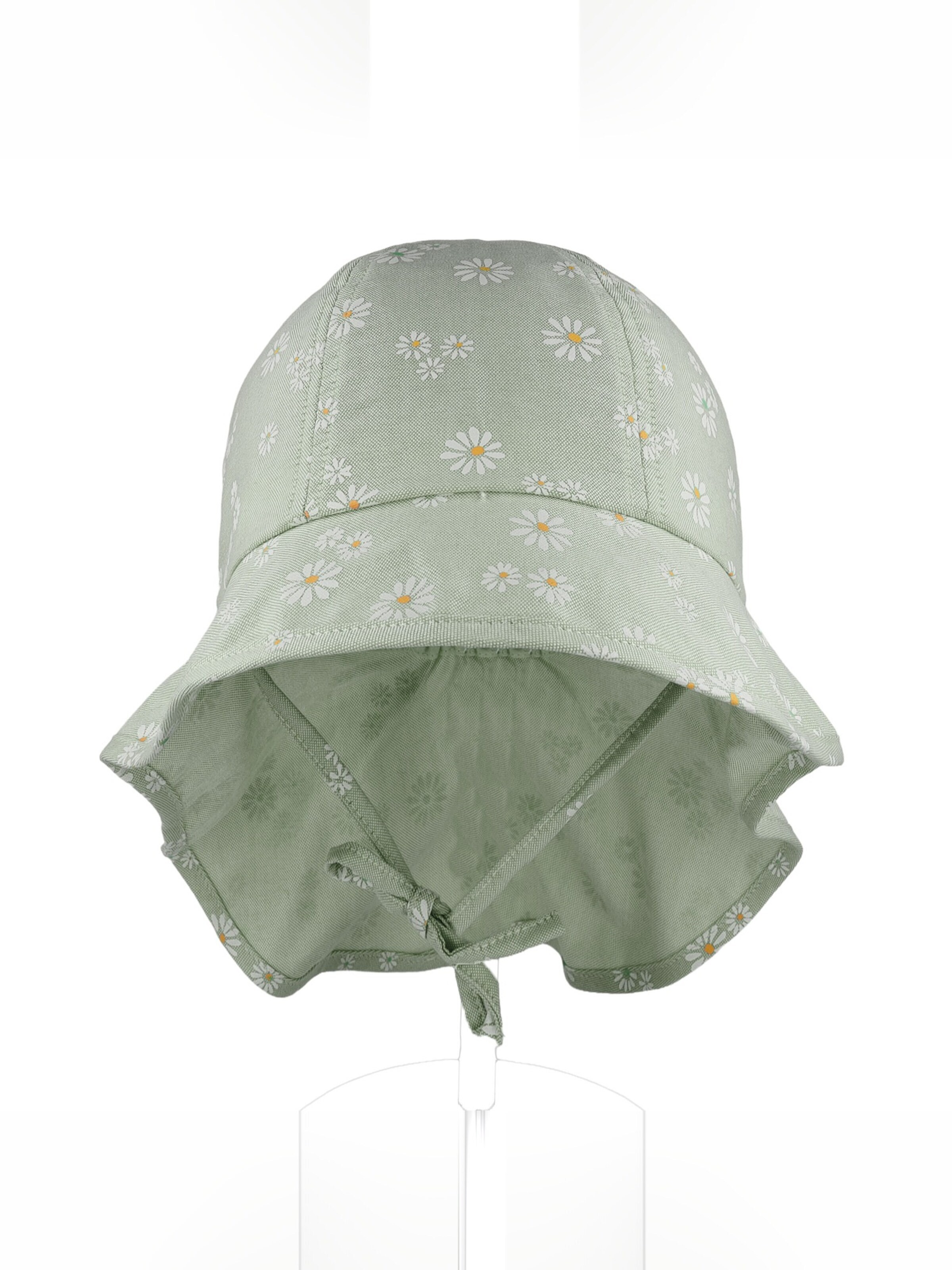 MAXIMO Hat 'MINI GIRL-Flapper Nackenschutz, Bindeband, UV 50' in Green