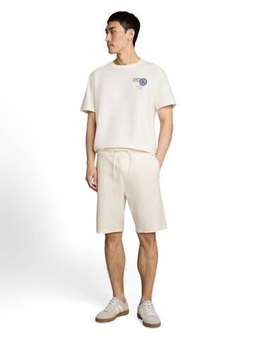 Loosefit Pantalon TOM TAILOR en blanc