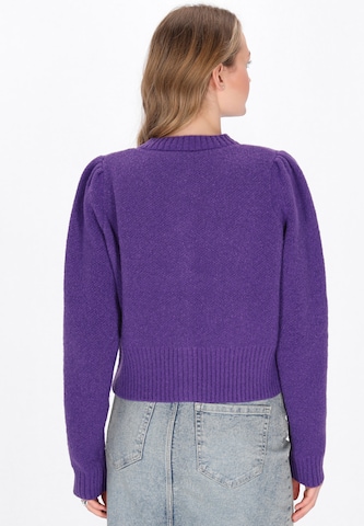 MYMO Knit cardigan in Purple