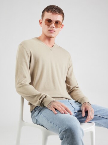 UNITED COLORS OF BENETTON Средняя посадка Свитер в Зеленый: спереди