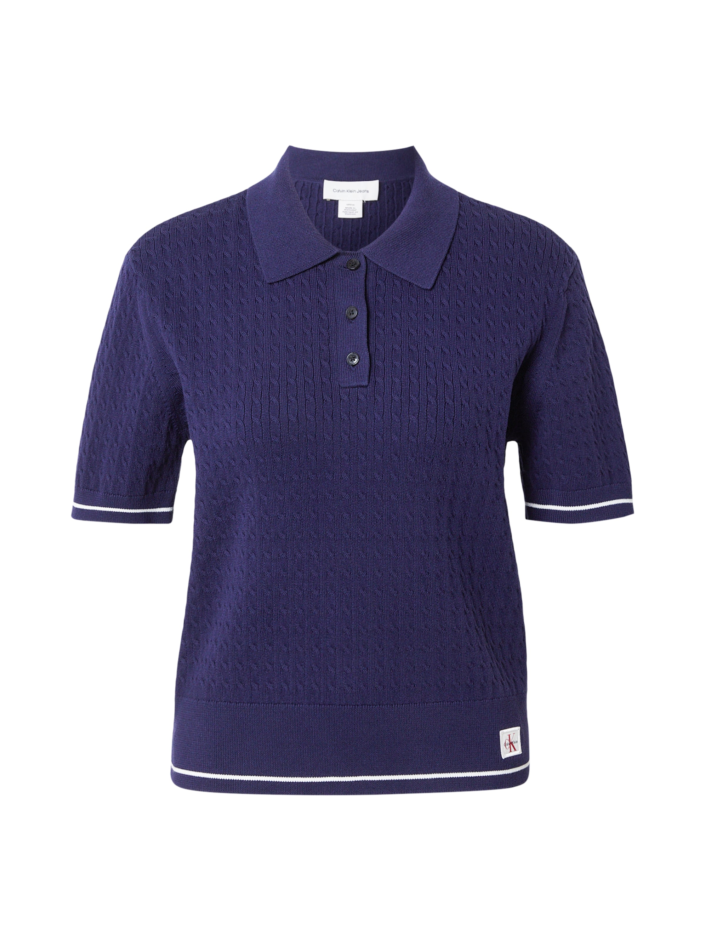 Calvin Klein Jeans Sweter w kolorze fioletowy: przód