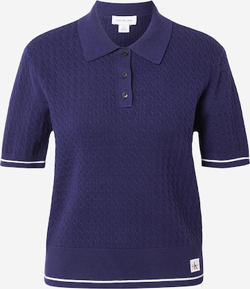 Calvin Klein Jeans Pullover in Lila: Vorderseite