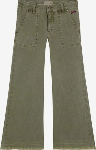 Wide Leg Pantalon Scalpers en vert : devant