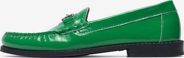 Bianco Classic Flats in Green: front