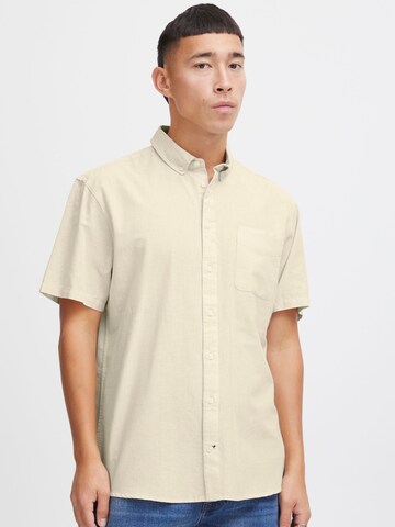 BLEND Regular fit Overhemd in Beige: voorkant