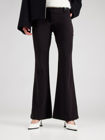 WEEKDAY Flared Pants 'Sarabi' in Black: front