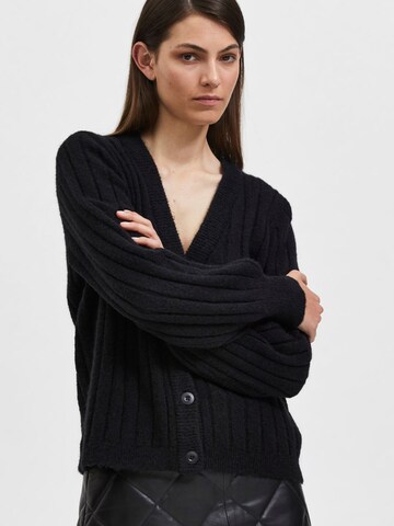 SELECTED FEMME Knit cardigan 'GLOWIE' in Black