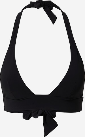 ETAM Triangle Bikini Top in Black: front