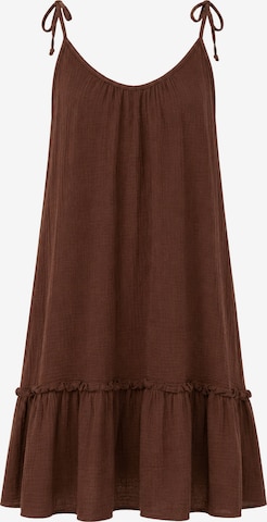 SASSYCLASSY Dress in Brown: front