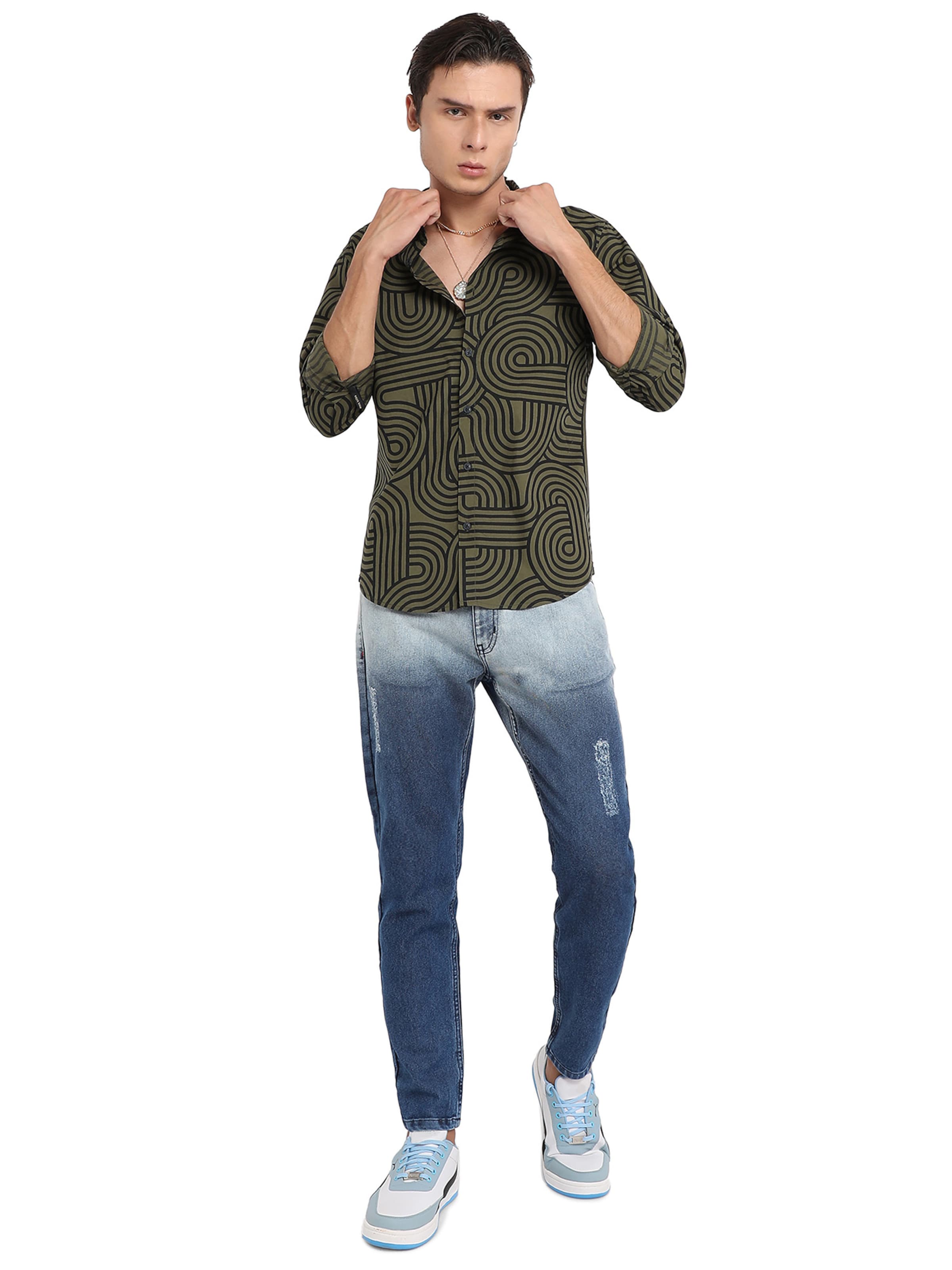 Campus Sutra Μπλουζάκι 'Kayden' σε πράσινο