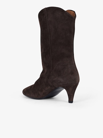 GISEL MOIRE Enkellaarsje 'Enea' in Bruin