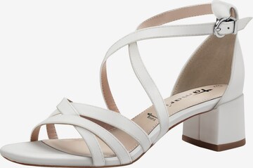 TAMARIS Strap Sandals in White: front