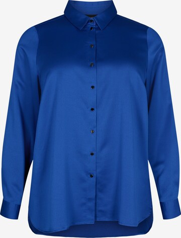 Zizzi Blouse 'CLAY' in Blue: front