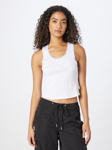 Superdry - Top em branco: frente