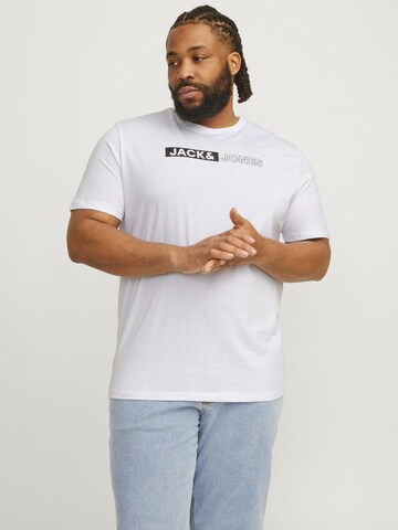 Jack & Jones Plus Shirt 'JJECORP' in White: front
