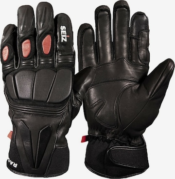 Gants 'RACER' Seiz en noir : devant